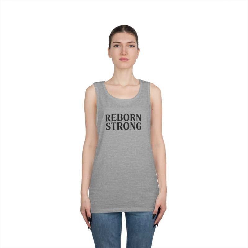 Reborn Strong Unisex Cotton Tank Top - Image 7