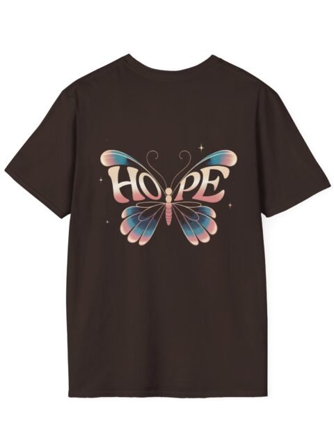 Hope Butterfly Aesthetic Tee – Inspirational Girls T-Shirt with Elegant Script