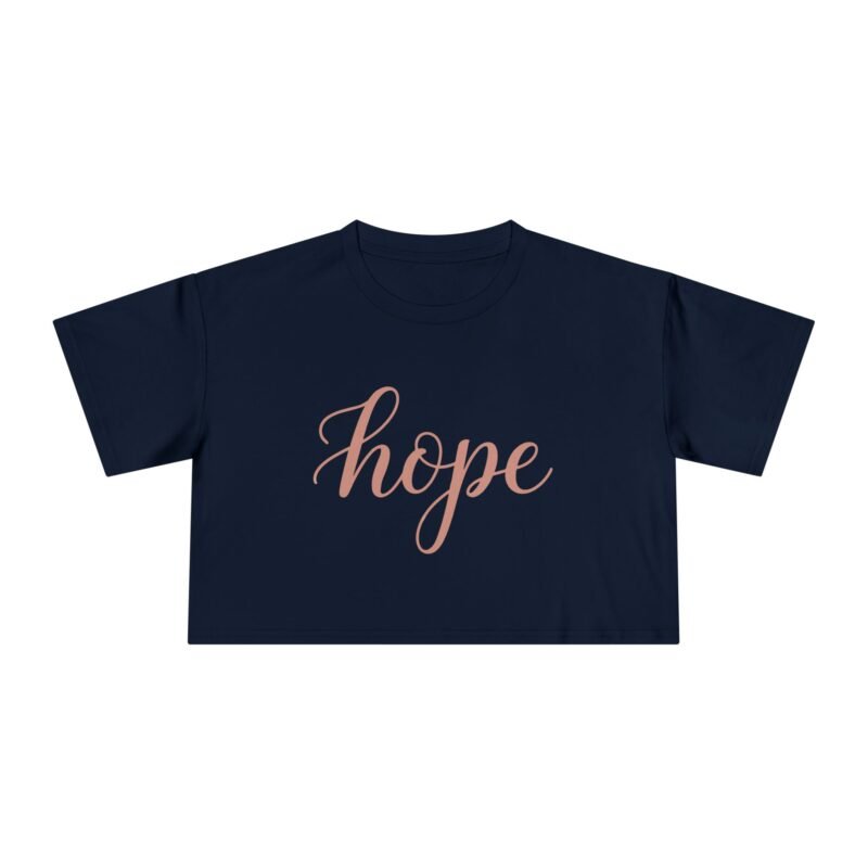 Hope Butterfly Aesthetic Tee – Inspirational Girls Crop Tee - Image 10