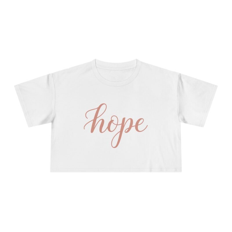 Hope Butterfly Aesthetic Tee – Inspirational Girls Crop Tee - Image 4