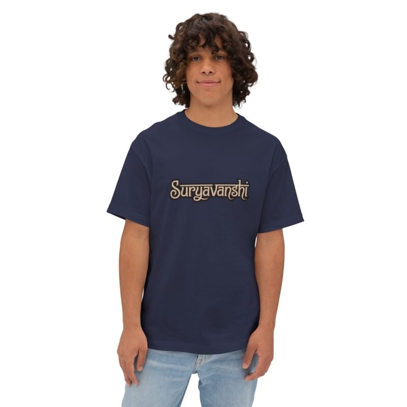 Suryavanshi – Archer of the Sun Oversized Men’s T-Shirt - Image 19