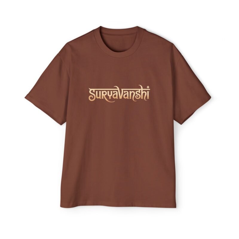 Suryavanshi Spirit – Warrior’s Sun Emblem Oversized T-Shirt - Image 2