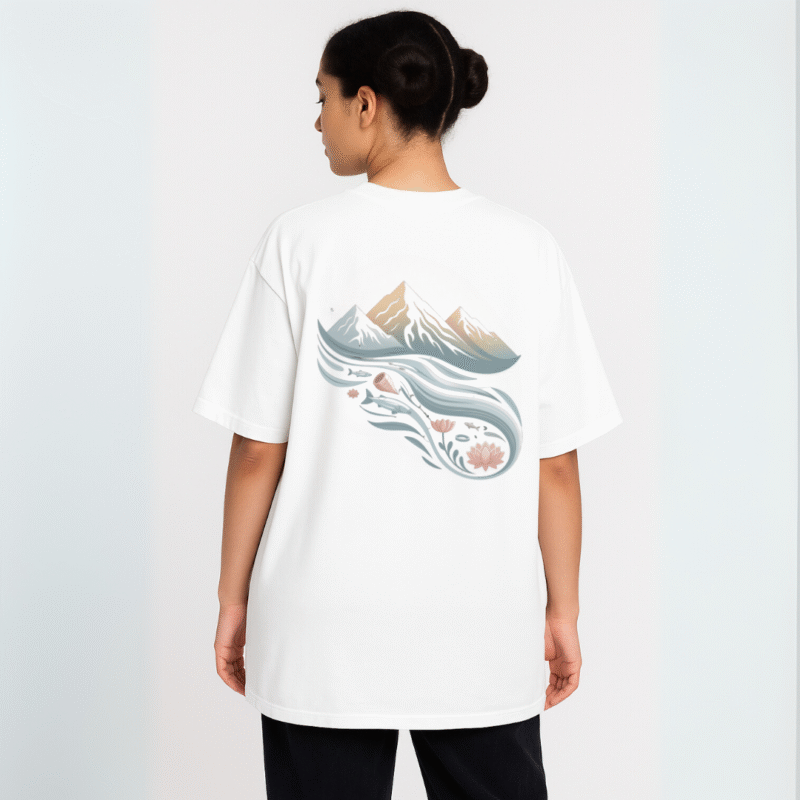 Serene Oversized Women’s Tee - Image 12