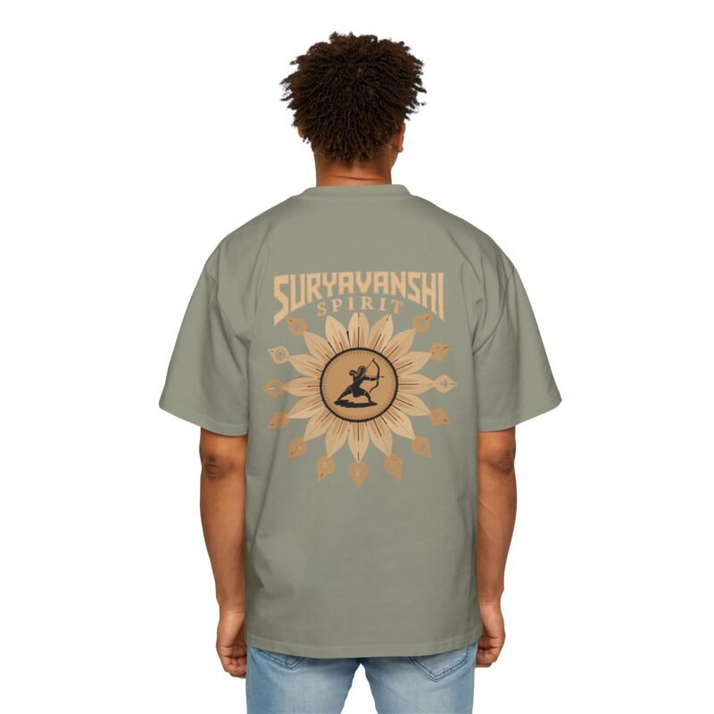 Suryavanshi Spirit – Warrior’s Sun Emblem Oversized T-Shirt - Image 19