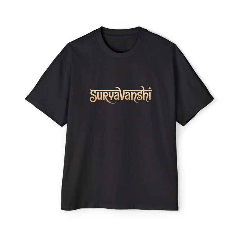 Suryavanshi Spirit – Warrior’s Sun Emblem Oversized T-Shirt - Image 11