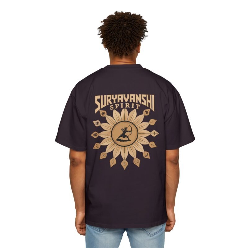 Suryavanshi Spirit – Warrior’s Sun Emblem Oversized T-Shirt - Image 39