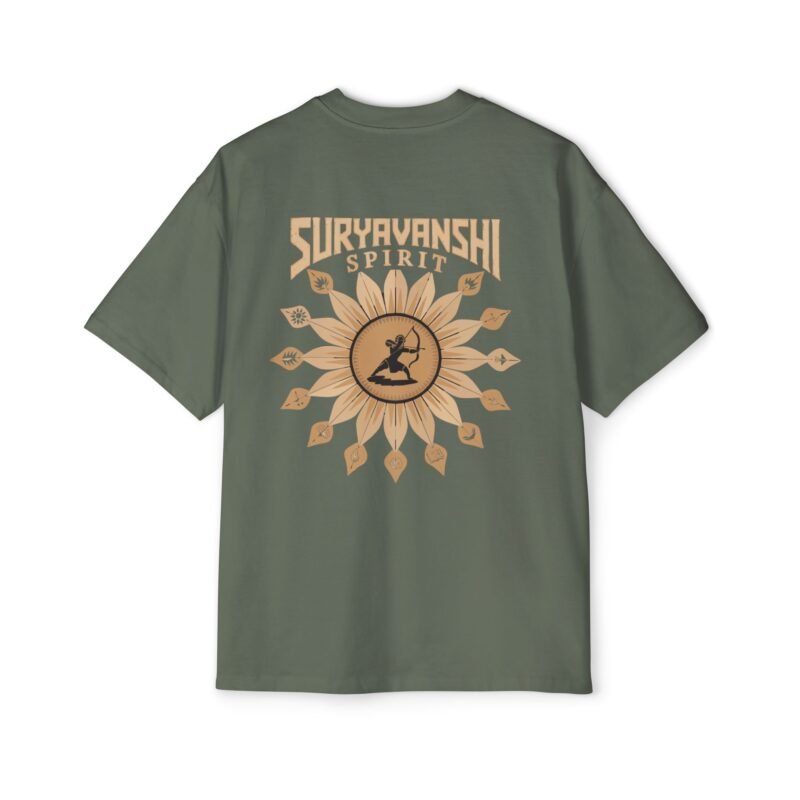 Suryavanshi Spirit – Warrior’s Sun Emblem Oversized T-Shirt - Image 22