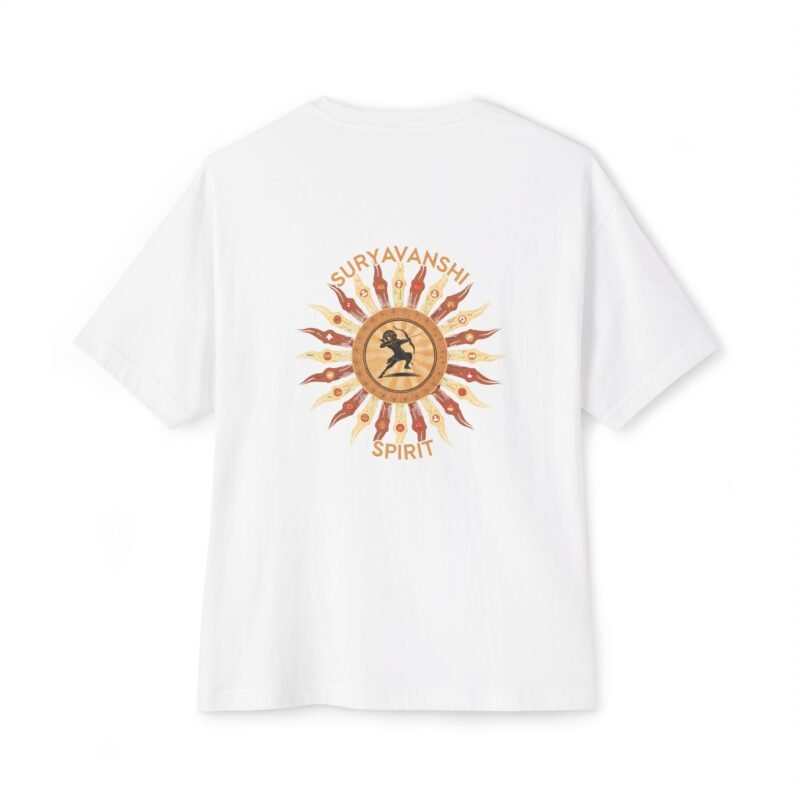 Suryavanshi – Archer of the Sun Oversized Men’s T-Shirt - Image 2