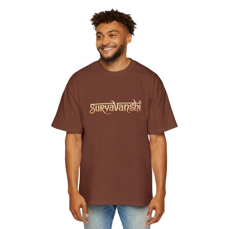 Suryavanshi Spirit – Warrior’s Sun Emblem Oversized T-Shirt - Image 4