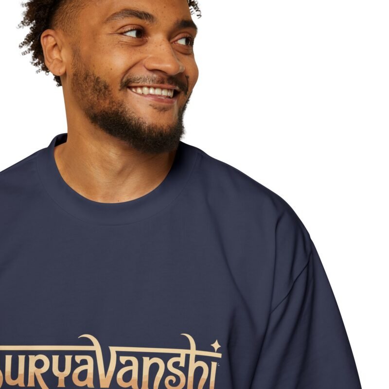 Suryavanshi Spirit – Warrior’s Sun Emblem Oversized T-Shirt - Image 35