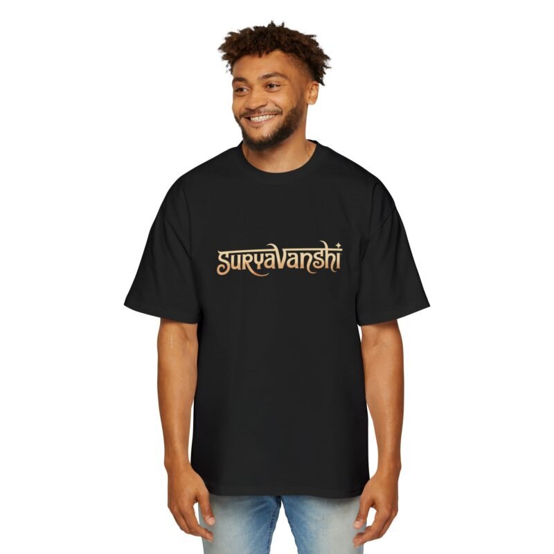 Suryavanshi Spirit – Warrior’s Sun Emblem Oversized T-Shirt - Image 13