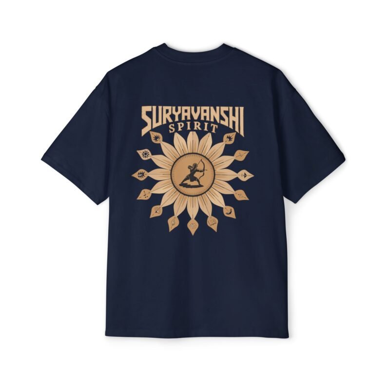 Suryavanshi Spirit – Warrior’s Sun Emblem Oversized T-Shirt - Image 27