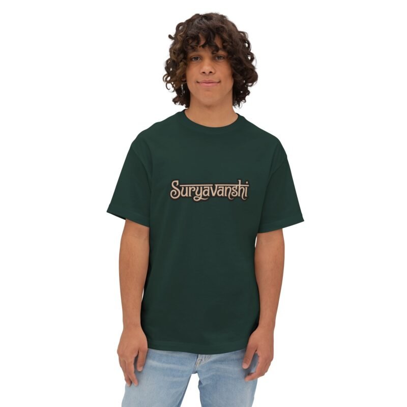 Suryavanshi – Archer of the Sun Oversized Men’s T-Shirt - Image 15