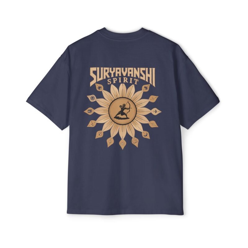 Suryavanshi Spirit – Warrior’s Sun Emblem Oversized T-Shirt - Image 32