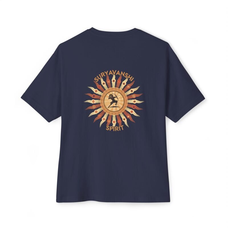 Suryavanshi – Archer of the Sun Oversized Men’s T-Shirt - Image 18