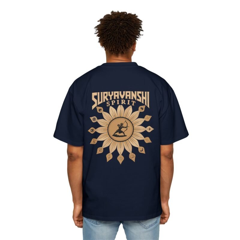 Suryavanshi Spirit – Warrior’s Sun Emblem Oversized T-Shirt - Image 29