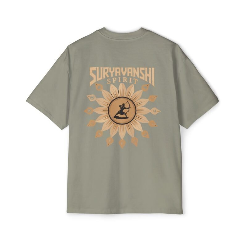 Suryavanshi Spirit – Warrior’s Sun Emblem Oversized T-Shirt - Image 17