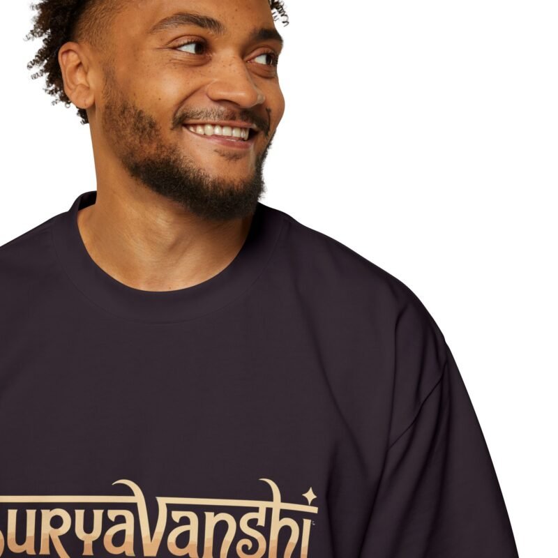 Suryavanshi Spirit – Warrior’s Sun Emblem Oversized T-Shirt - Image 40